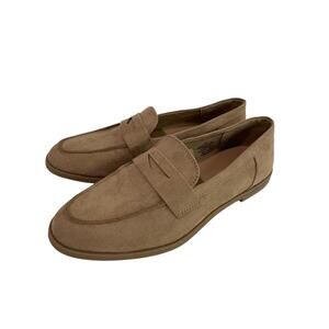 Size 8 Old Navy Brown Womens Brown Microfiber‎ Penny Loafer Shoes
